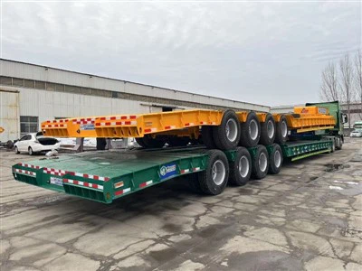 4 akselia laajennettu matala perävaunu